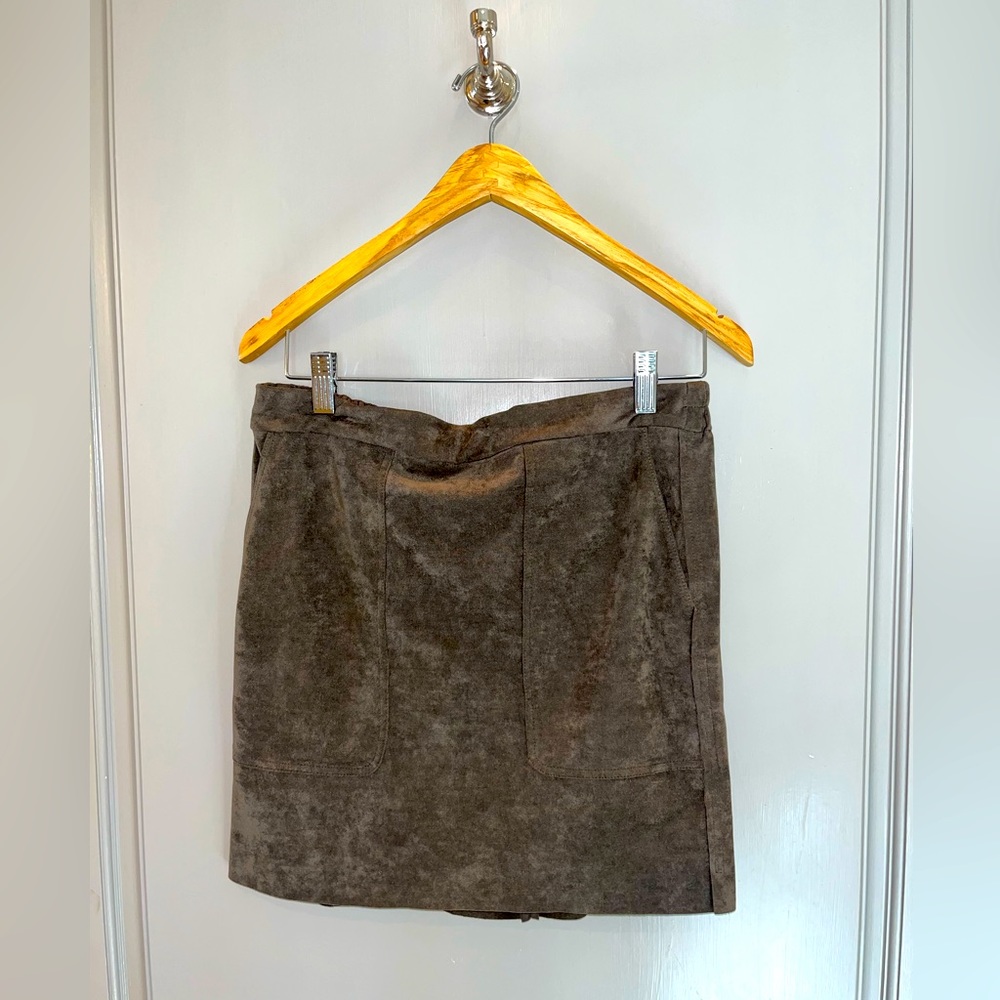 Brown Suede Skirt